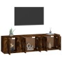 3-piece TV furniture set made of smoked oak plywood by vidaXL, TV Furniture - Ref: Foro24-3188443, Price: 94,32 €, Discount: %