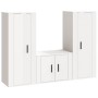 Set de muebles de TV 3 pzas madera contrachapada blanco brillo de vidaXL, Muebles TV - Ref: Foro24-3188744, Precio: 151,21 €,...