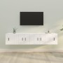 Set de muebles para TV 4 piezas madera contrachapada blanco de vidaXL, Muebles TV - Ref: Foro24-3188430, Precio: 121,99 €, De...