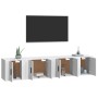 Set de muebles para TV 4 piezas madera contrachapada blanco de vidaXL, Muebles TV - Ref: Foro24-3188430, Precio: 121,99 €, De...