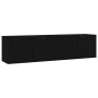 Muebles para TV de pared 2 uds negro 80x34,5x40 cm de vidaXL, Muebles TV - Ref: Foro24-3188351, Precio: 121,99 €, Descuento: %