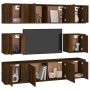 Set de muebles para TV 8 pzas madera contrachapada roble marrón de vidaXL, Muebles TV - Ref: Foro24-3188677, Precio: 319,03 €...