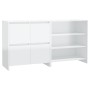 Aparador de 2 piezas madera manufacturada blanca brillante de vidaXL, Aparadores - Ref: Foro24-3098085, Precio: 135,04 €, Des...