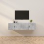 Wall TV cabinets 2 pcs concrete gray 80x34.5x40 cm by vidaXL, TV Furniture - Ref: Foro24-3188354, Price: 90,99 €, Discount: %