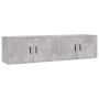 Wall TV cabinets 2 pcs concrete gray 80x34.5x40 cm by vidaXL, TV Furniture - Ref: Foro24-3188354, Price: 90,99 €, Discount: %