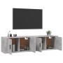 Wall TV cabinets 2 pcs concrete gray 80x34.5x40 cm by vidaXL, TV Furniture - Ref: Foro24-3188354, Price: 90,99 €, Discount: %