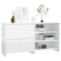 2-piece glossy white manufactured wood sideboard by vidaXL, Sideboards - Ref: Foro24-3098085, Price: 135,04 €, Discount: %