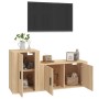 Set de muebles para TV 2 pzas madera contrachapada roble sonoma de vidaXL, Muebles TV - Ref: Foro24-3188465, Precio: 96,01 €,...