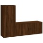 TV furniture set 2 pieces brown oak plywood by vidaXL, TV Furniture - Ref: Foro24-3188741, Price: 129,41 €, Discount: %