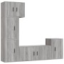 Set de muebles para TV 5 pzas madera contrachapada gris Sonoma de vidaXL, Muebles TV - Ref: Foro24-3188636, Precio: 206,84 €,...