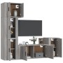 Set de muebles para TV 5 pzas madera contrachapada gris Sonoma de vidaXL, Muebles TV - Ref: Foro24-3188636, Precio: 206,84 €,...