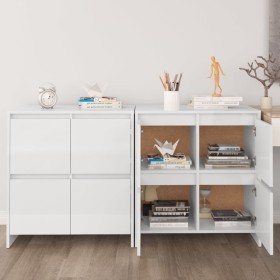 Sideboards 2 pcs glossy white engineered wood 70x41x75 cm by vidaXL, Sideboards - Ref: Foro24-3098093, Price: 165,99 €, Disco...