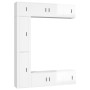 Set de muebles de TV 7 pzas madera contrachapada blanco brillo de vidaXL, Muebles TV - Ref: Foro24-3188824, Precio: 373,20 €,...