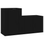 TV furniture set, 2 pieces, black plywood wood by vidaXL, TV Furniture - Ref: Foro24-3188391, Price: 83,53 €, Discount: %