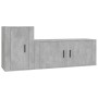 TV furniture set 2 pieces concrete gray plywood by vidaXL, TV Furniture - Ref: Foro24-3188482, Price: 100,30 €, Discount: %