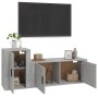 TV furniture set 2 pieces concrete gray plywood by vidaXL, TV Furniture - Ref: Foro24-3188482, Price: 100,30 €, Discount: %