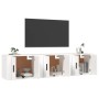 Wall TV cabinets 3 pcs white 57x34.5x40 cm by vidaXL, TV Furniture - Ref: Foro24-3188342, Price: 108,43 €, Discount: %