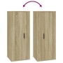 TV furniture set 8 pieces Sonoma oak plywood by vidaXL, TV Furniture - Ref: Foro24-3188857, Price: 434,52 €, Discount: %