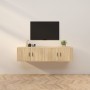 Wall-mounted TV furniture set, 2 units, Sonoma oak, 80x34.5x40 cm by vidaXL, TV Furniture - Ref: Foro24-3188353, Price: 121,3...