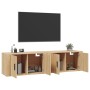 Wall-mounted TV furniture set, 2 units, Sonoma oak, 80x34.5x40 cm by vidaXL, TV Furniture - Ref: Foro24-3188353, Price: 121,3...