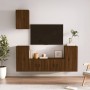 TV furniture set 5 pieces brown oak plywood by vidaXL, TV Furniture - Ref: Foro24-3188581, Price: 225,64 €, Discount: %