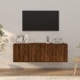 TV furniture set 2 pieces brown oak plywood by vidaXL, TV Furniture - Ref: Foro24-3188413, Price: 82,91 €, Discount: %