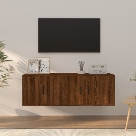 TV furniture set 2 pieces brown oak plywood by vidaXL, TV Furniture - Ref: Foro24-3188413, Price: 82,99 €, Discount: %