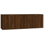 Set de muebles para TV 2 pzas madera contrachapada roble marrón de vidaXL, Muebles TV - Ref: Foro24-3188413, Precio: 82,91 €,...