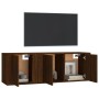 Set de muebles para TV 2 pzas madera contrachapada roble marrón de vidaXL, Muebles TV - Ref: Foro24-3188413, Precio: 82,91 €,...