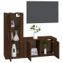 TV furniture set 2 pieces brown oak plywood by vidaXL, TV Furniture - Ref: Foro24-3188733, Price: 111,07 €, Discount: %