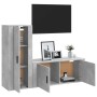 Set de muebles de TV 2 pzas madera contrachapada gris hormigón de vidaXL, Muebles TV - Ref: Foro24-3188738, Precio: 121,07 €,...