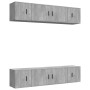 Set de muebles de TV 6 pzas madera contrachapada gris hormigón de vidaXL, Muebles TV - Ref: Foro24-3188658, Precio: 216,55 €,...