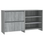 Aparador de 2 piezas madera manufacturada gris Sonoma de vidaXL, Aparadores - Ref: Foro24-3098087, Precio: 127,64 €, Descuent...