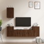 5-piece TV furniture set made of brown oak plywood by vidaXL, TV Furniture - Ref: Foro24-3188573, Price: 197,65 €, Discount: %