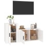 TV-Möbelset 2-teilig aus glänzend weißem Sperrholz von vidaXL, TV-Möbel - Ref: Foro24-3188464, Preis: 88,95 €, Rabatt: %