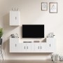 Set de muebles de TV 5 pzas madera contrachapada blanco brillo de vidaXL, Muebles TV - Ref: Foro24-3188568, Precio: 185,81 €,...