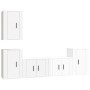 Set de muebles de TV 5 pzas madera contrachapada blanco brillo de vidaXL, Muebles TV - Ref: Foro24-3188568, Precio: 185,81 €,...