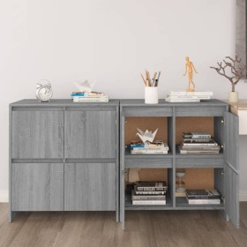 Aparadores 2 uds madera de ingeniería gris Sonoma 70x41x75 cm de vidaXL, Aparadores - Ref: Foro24-3098095, Precio: 140,99 €, ...