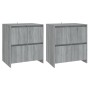 Aparadores 2 uds madera de ingeniería gris Sonoma 70x41x75 cm de vidaXL, Aparadores - Ref: Foro24-3098095, Precio: 140,99 €, ...