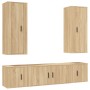 Set de muebles para TV 5 pzas madera contrachapada roble Sonoma de vidaXL, Muebles TV - Ref: Foro24-3188833, Precio: 228,97 €...