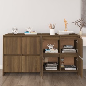 Sideboards 2 Stk. Eichenholzwerkstoff braun 70x41x75 cm von vidaXL, Sideboards - Ref: Foro24-3098096, Preis: 135,14 €, Rabatt: %