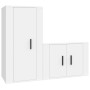 Set de muebles de TV 2 piezas madera contrachapada blanco de vidaXL, Muebles TV - Ref: Foro24-3188454, Precio: 87,02 €, Descu...