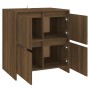 Aparadores 2 uds madera de ingeniería marrón roble 70x41x75 cm de vidaXL, Aparadores - Ref: Foro24-3098096, Precio: 135,14 €,...