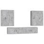 Set de muebles de TV 6 pzas madera contrachapada gris hormigón de vidaXL, Muebles TV - Ref: Foro24-3188866, Precio: 399,47 €,...