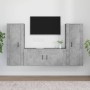 Set de muebles de TV 3 pzas madera contrachapada gris hormigón de vidaXL, Muebles TV - Ref: Foro24-3188762, Precio: 169,99 €,...