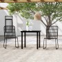 Juego de comedor para jardín 3 piezas negro de vidaXL, Conjuntos de jardín - Ref: Foro24-3099167, Precio: 279,07 €, Descuento: %