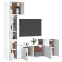 5-teiliges TV-Möbelset aus weißem Sperrholz von vidaXL, TV-Möbel - Ref: Foro24-3188622, Preis: 220,28 €, Rabatt: %