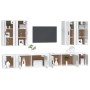 Set de muebles de TV 8 pzas madera contrachapada blanco brillo de vidaXL, Muebles TV - Ref: Foro24-3188704, Precio: 417,58 €,...