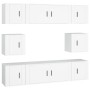 Set de muebles para TV 8 piezas madera contrachapada blanco de vidaXL, Muebles TV - Ref: Foro24-3188670, Precio: 260,99 €, De...