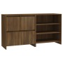 2-Piece Oak Brown Manufactured Wood Sideboard by vidaXL, Sideboards - Ref: Foro24-3098088, Price: 119,99 €, Discount: %